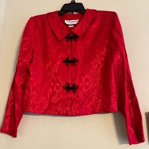 Red and Black Tang Suite Coat